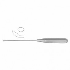 Scoville Bone Curette Oval - Curved Downwards - Fig. 00 Stainless Steel, 25 cm - 9 3/4" Scoop Size 4.4 mm